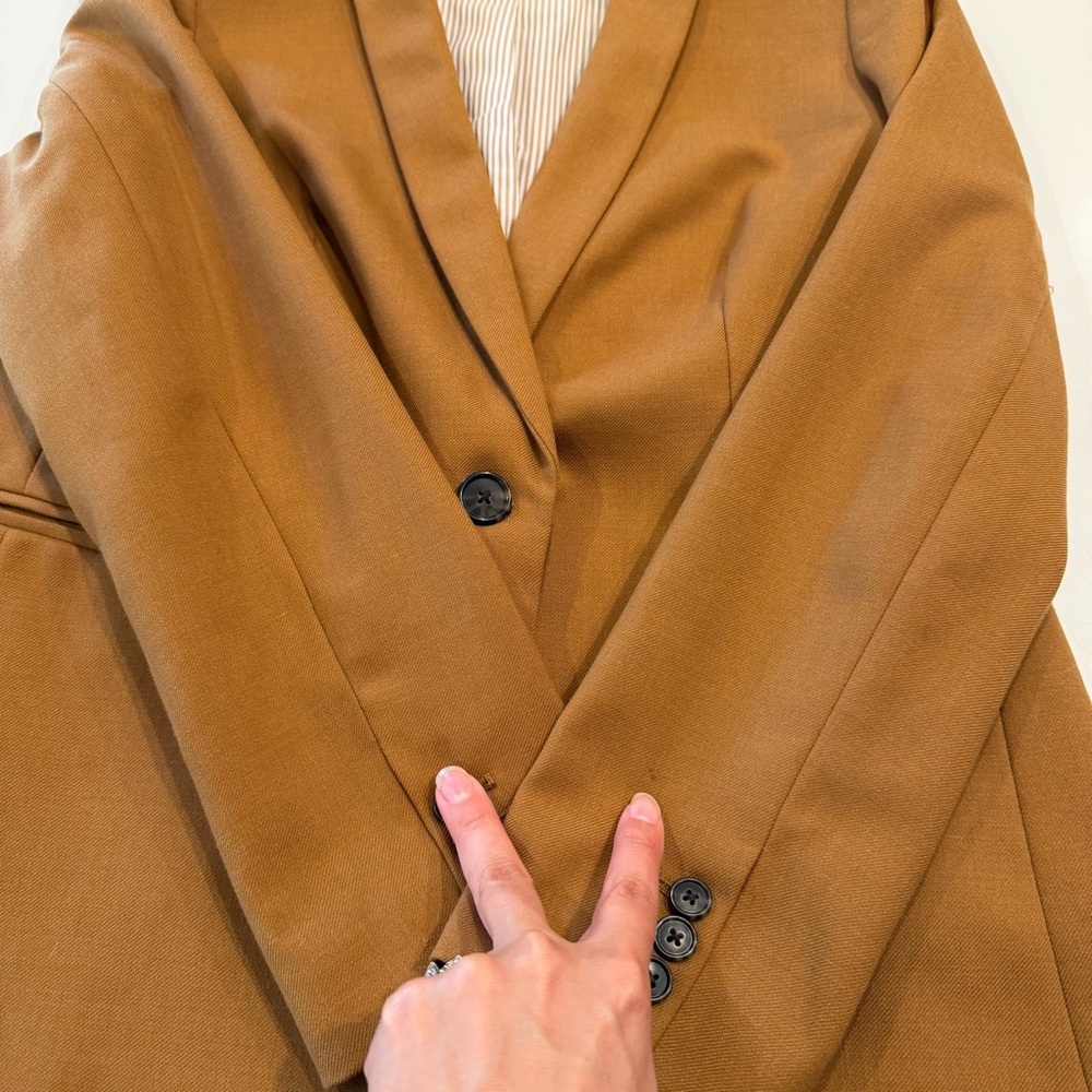 J. Crew Parke Blazer in Wool Flannel Chestnut Size 10 - Picture 9 of 10